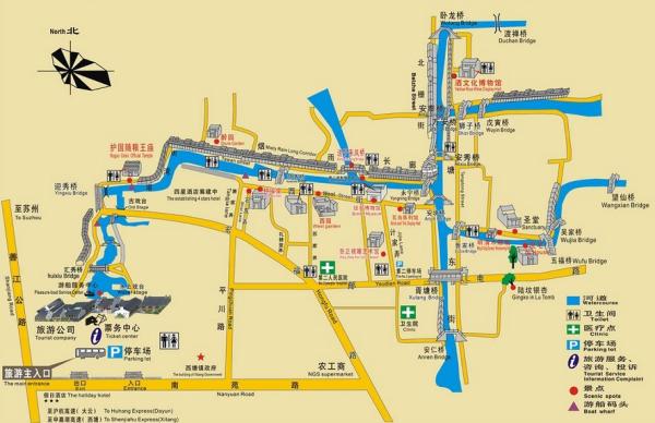 旅游指南  嘉兴旅游指南 西塘古镇地图 西塘旅游地图   西塘位于浙江图片