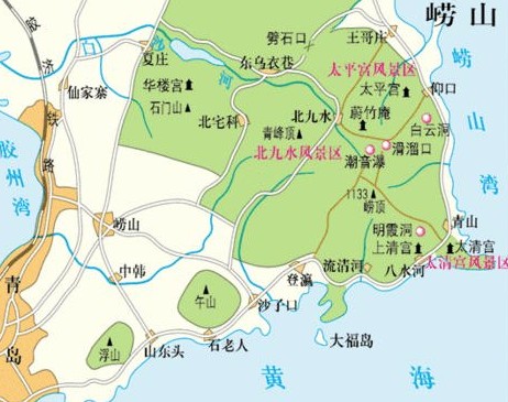 青岛旅游景点地图 青岛旅游景点分布图-途家网旅游指南