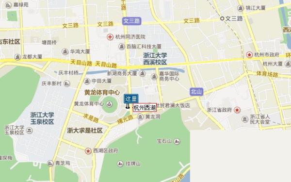 杭州西湖地图 2013杭州西湖旅游地图图片