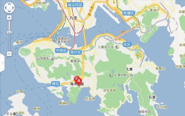 香港海洋公园在哪里 香港海洋公园怎么去 交通信息图片