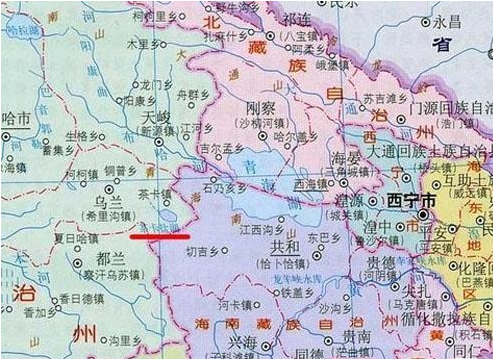 茶卡盐湖地图