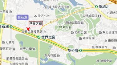 世界之窗内部景点地图