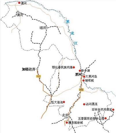 旅游指南 大兴安岭旅游指南 正文  洛古河村地处黑龙江的源头,这里