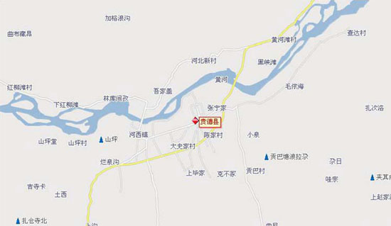 2013青海贵德县地图 贵德旅游地图
