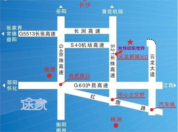 株洲方特欢乐世界地址 株洲方特欢乐世界地图