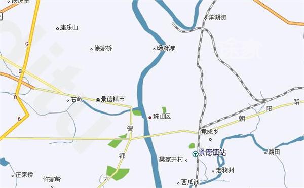 景德镇地图 景德镇旅游地图 景德镇景点分布图