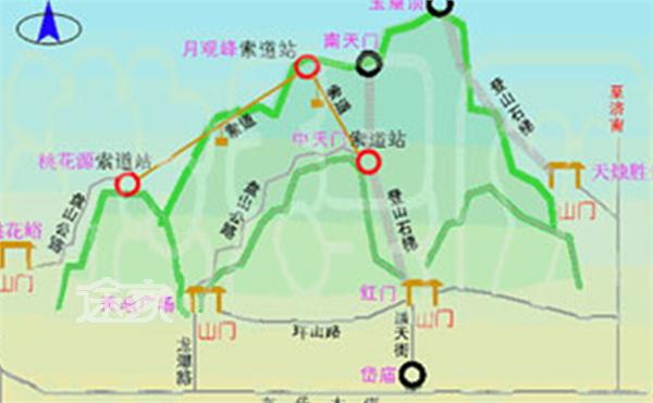 2014泰山登山路线图之天烛峰登山线路; 2014泰山登山路线图 泰山登山