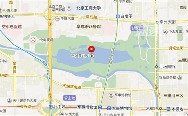 北京玉渊潭公园地图