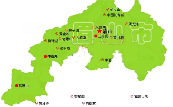 2014四川国际文化旅游节全攻略:景点分布图图片