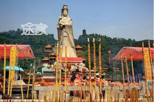 广州,我一定会带你去南沙天后宫,在世界上最大的妈祖庙建筑中高清图片