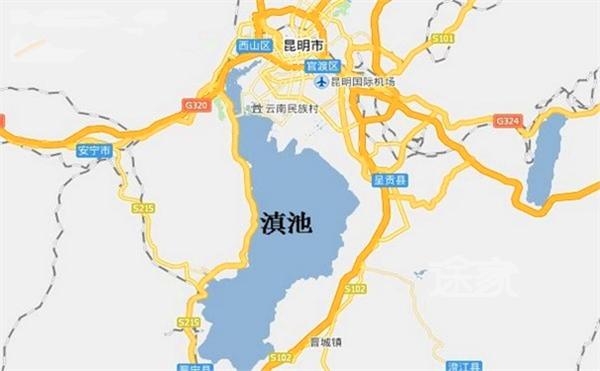 是云南最大的湖,其北邻昆明大观公园,南至晋宁县,距昆明市区5公里.图片