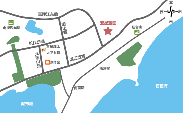 毗邻海鲜街,北京电影学院青岛校区.图片