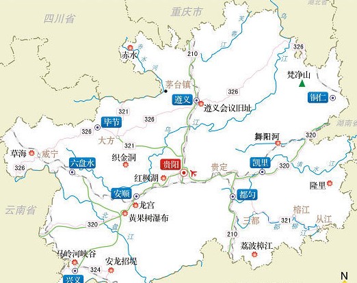 2013黔南地图 黔南旅游地图