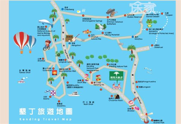 垦丁地图 垦丁旅游地图