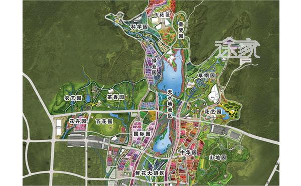 2014青岛世园会总体平面图