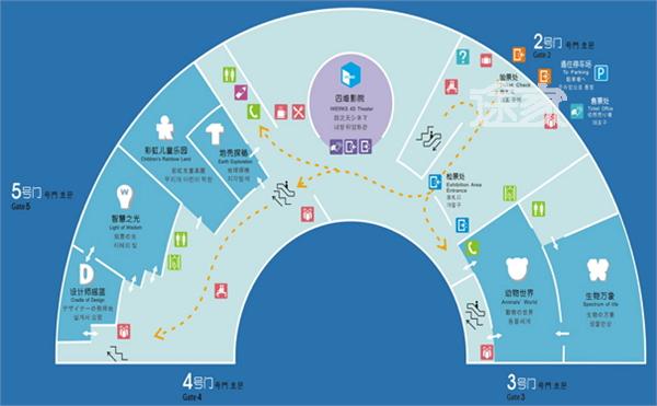 上海科技馆导游图 上海科技馆交通路线